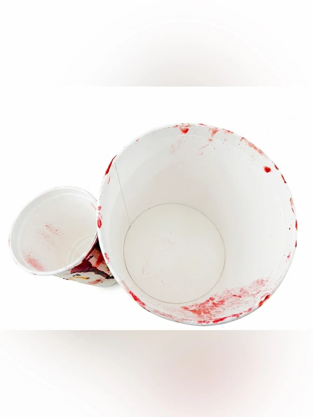 Red Horror Party Prop Bucket and Zombie Head - Horror Props - Cosplay -Halloween